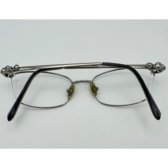 Tiffany and Co. Havana blue silver twisted bow lens-less Eyeglasses frames main image 8
